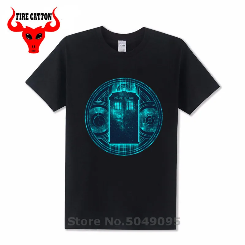Всюду и в любом месте футболка 11th doctor Doctor Who time travel TV show science fiction DR sci fi Tops Tee|Мужские