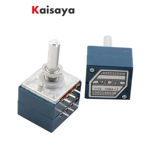 Оригинальный японский Альп RK27 двойной потенциометр громкости 10 к 50 к 100 к Круглая ручка для hifi усилителя A9-013