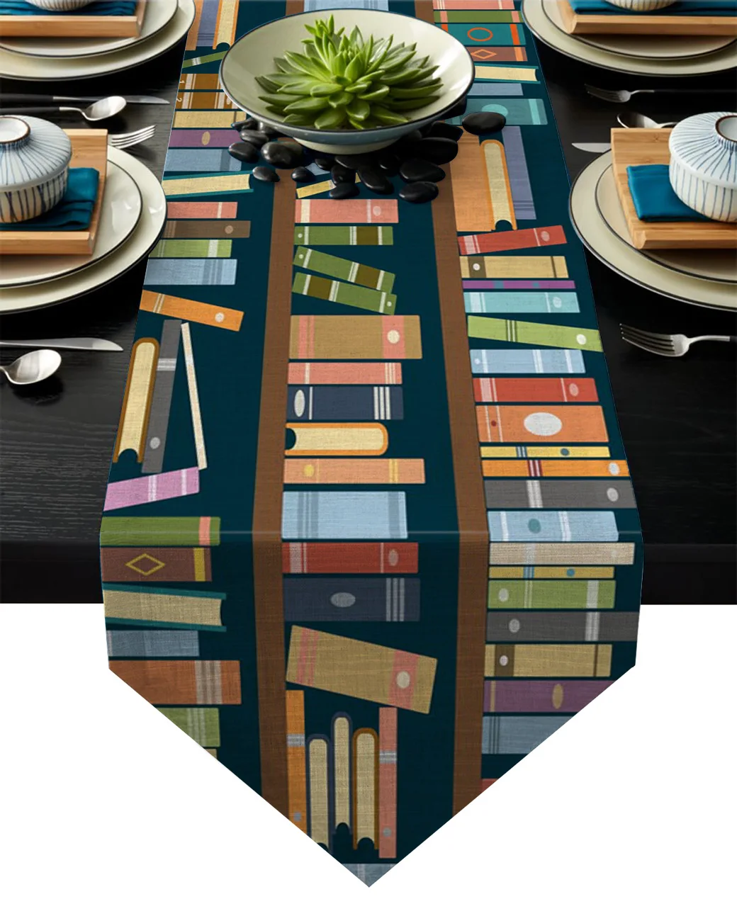 Книжная полка библиотека скатерть Настольная дорожка флаг искусственная | Дом и