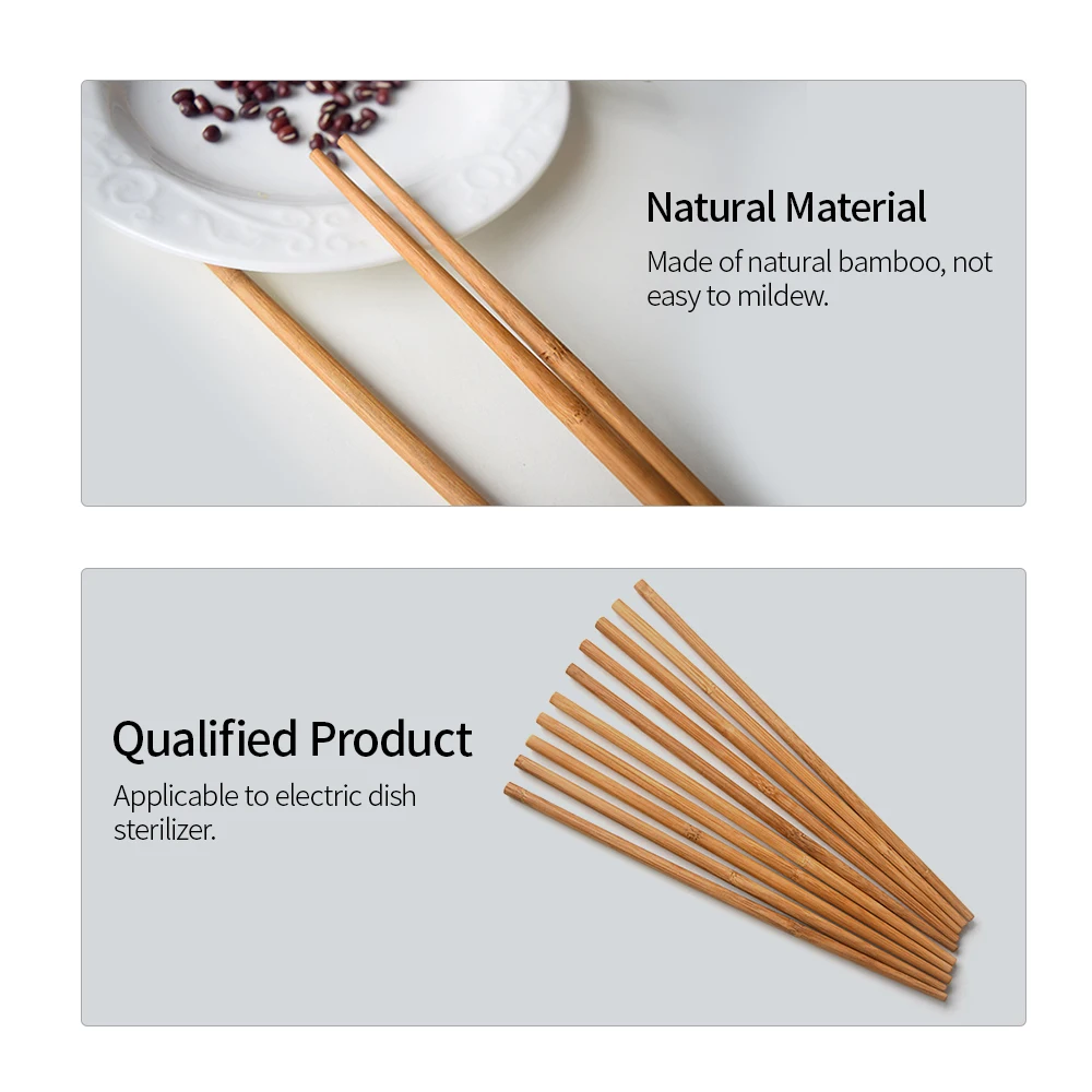 Горячие 5 пар ручной работы натуральные бамбуковые деревянные палочки для еды