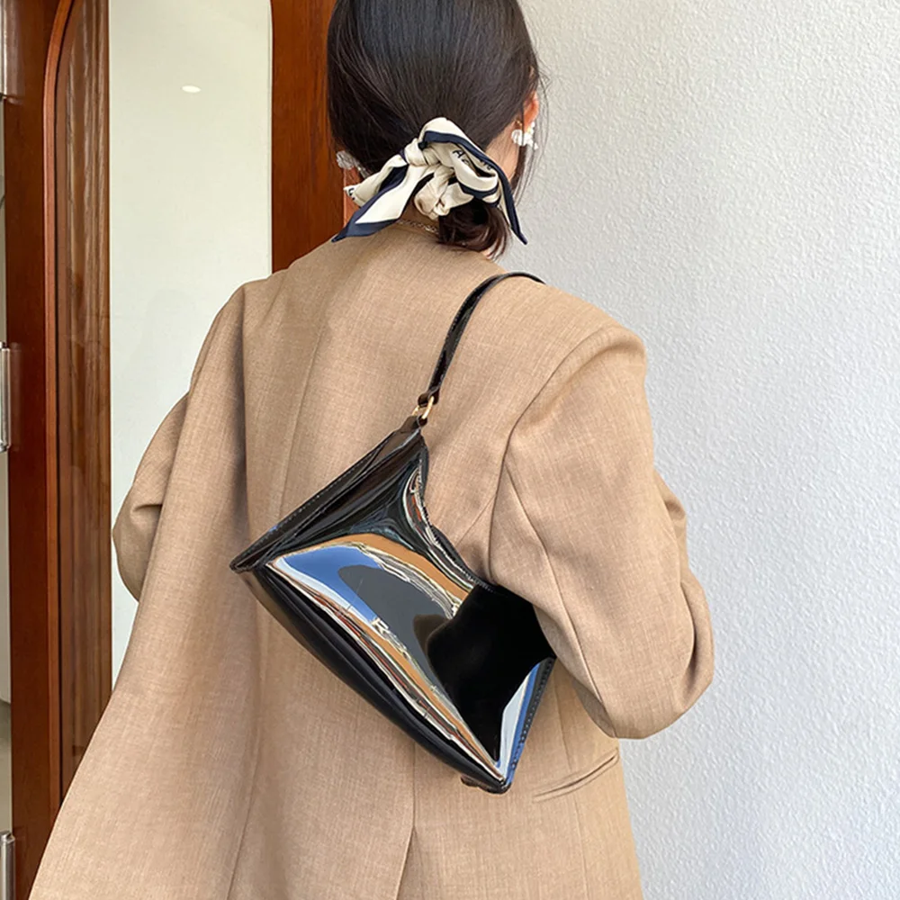 

Модная Изысканная сумка для покупок, повседневные женские сумки-тоуты в стиле ретро, сумка на плечо, Женская однотонная вечерняя сумка из ПВ...