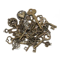 50g 100g diy small key metal zinc alloy mixed charms pendants for jewelry making diy handmade jewelry vintage bracelets craft