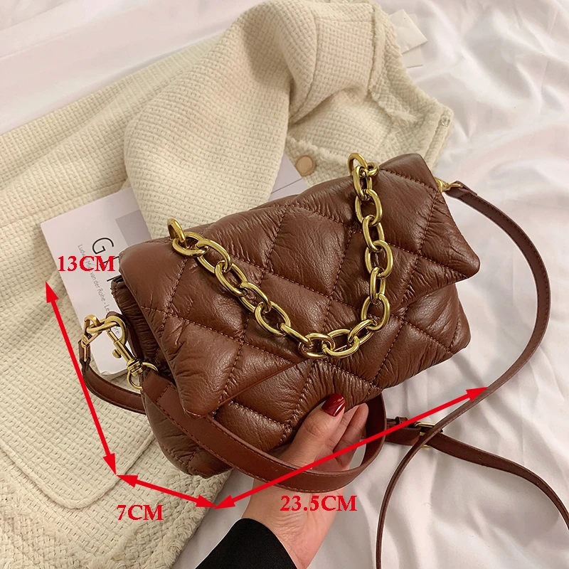 

Vintage Large Armpit bag 2022 Winter Chain Quality Soft PU Leather Women's Designer Handbag Luxury brand Shoulder Messenger Bag