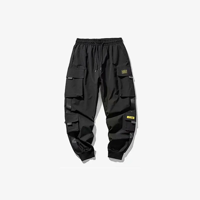 

Брюки мужские рабочие с широкими штанинами, свободные штаны, спортивные, с оборками, красивые повседневные, s, на лето