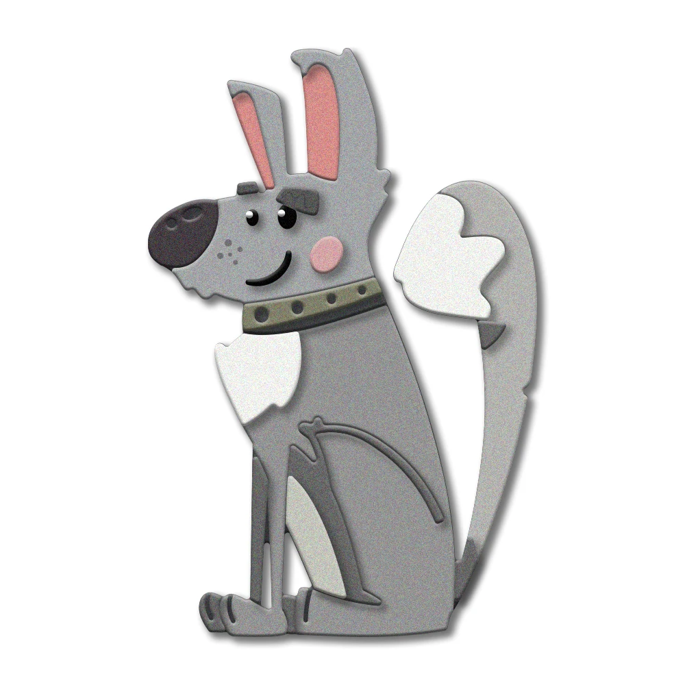 

YIXUAN Cute Dog Metal Cutting Dies Stencil For Decor DIY Scrapbooking Photo Album Embossing DIY Dies For Paper Card Fit Girls