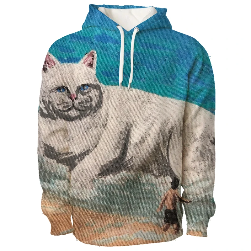 

3D RIP Middle Finger Cats Hoodie Men women funny Sweatshirt Sexy Streetwear Harajuku Loose Coat Tops Jackets Punk Style Full