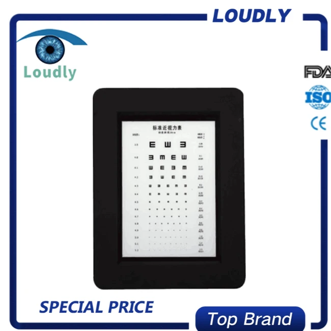 Громко брендовые оптические очки оборудование рядом с Таблица для проверки