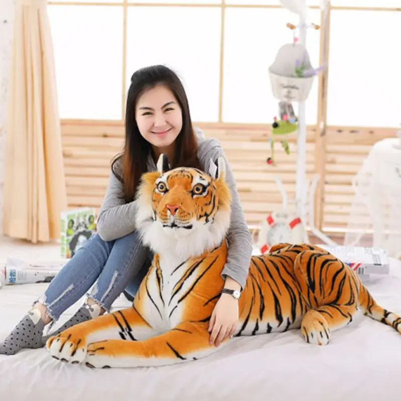 30 см мягкая плюшевая подушка Sumatran Tiger с мультяшным животным большой узор Kawaii