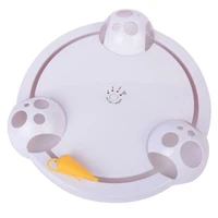 interactive pet cat toys funny cat automatic rotating cat play teaser plate mice catch toy electric playing exercise toys