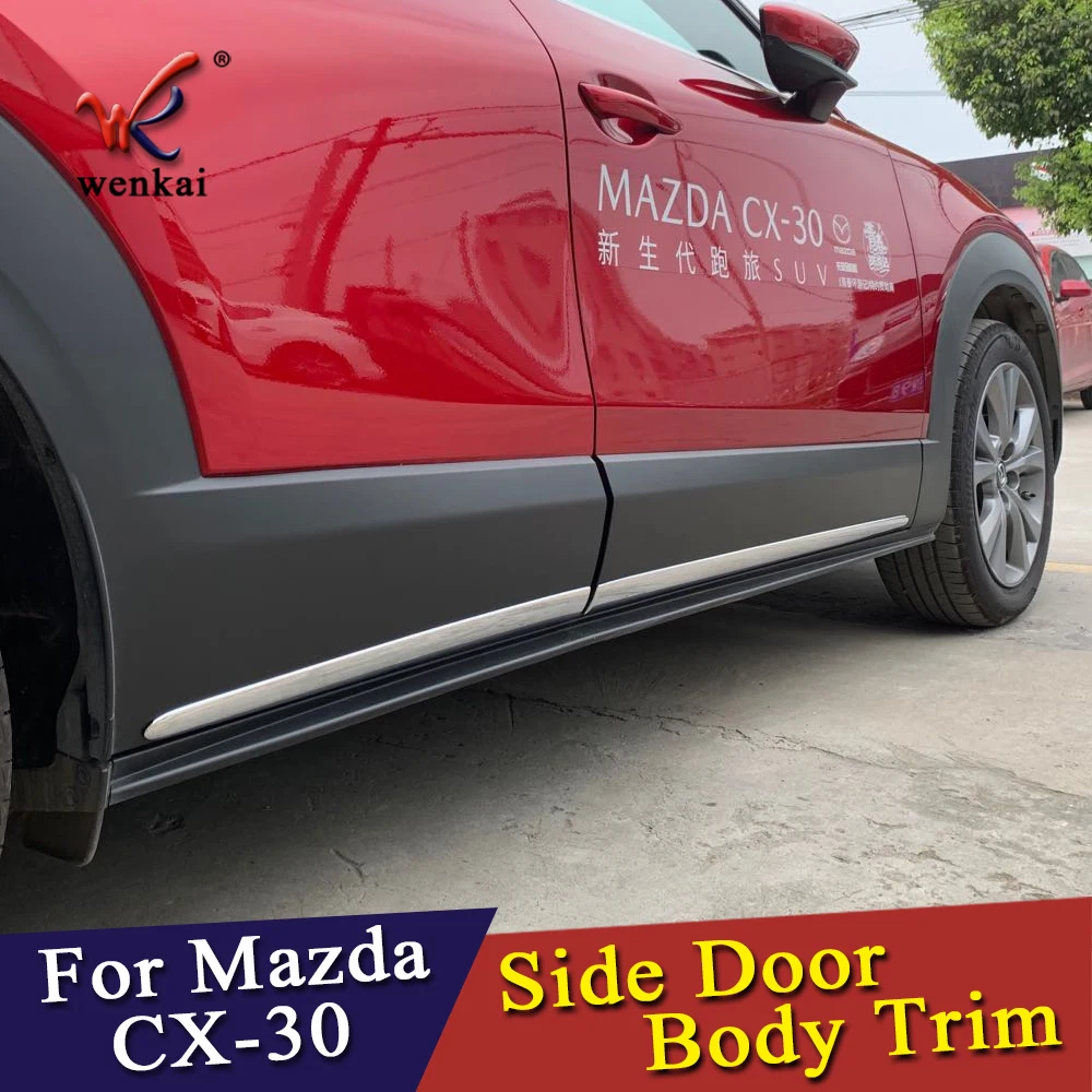 ABS Хромированная Боковая дверь корпус формовочная Накладка для Mazda CX 30 2020