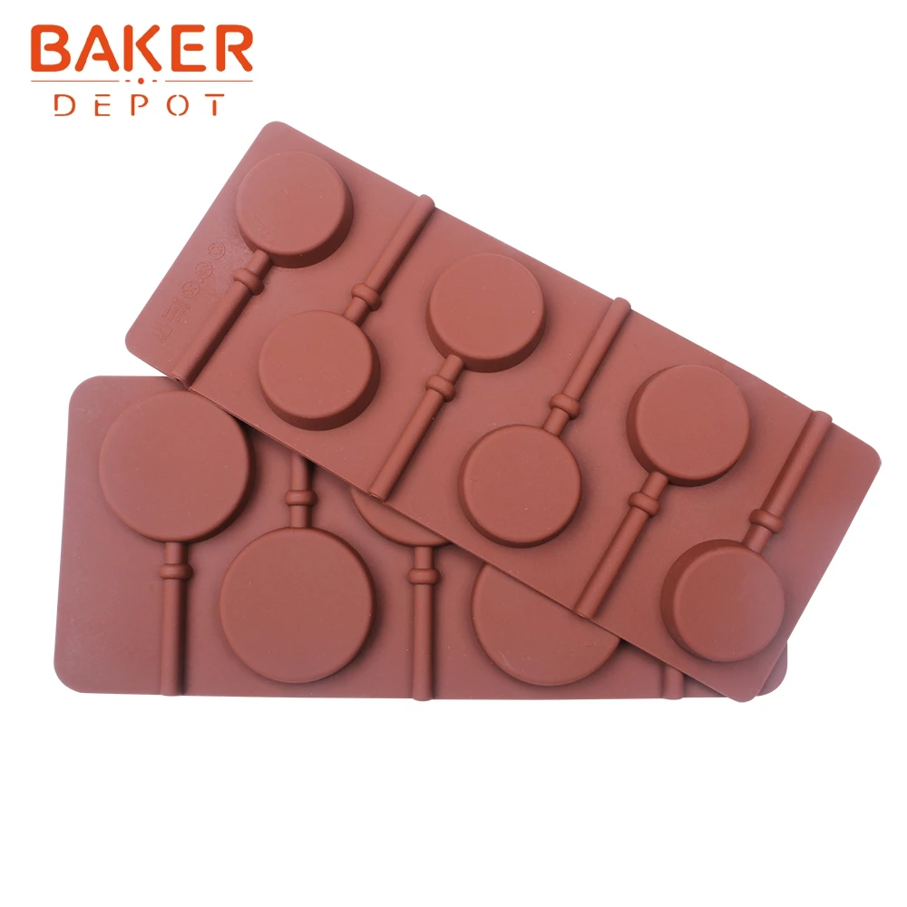 Силиконовая форма для леденцов от производителя bakdepot круглые формы мастики