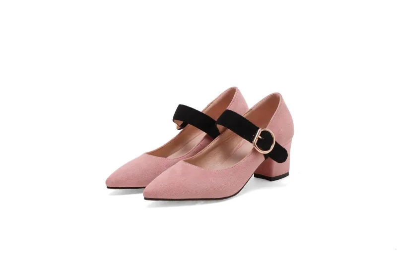 Женские туфли на высоком каблуке заостренный носок замша лодочки высокий каблук