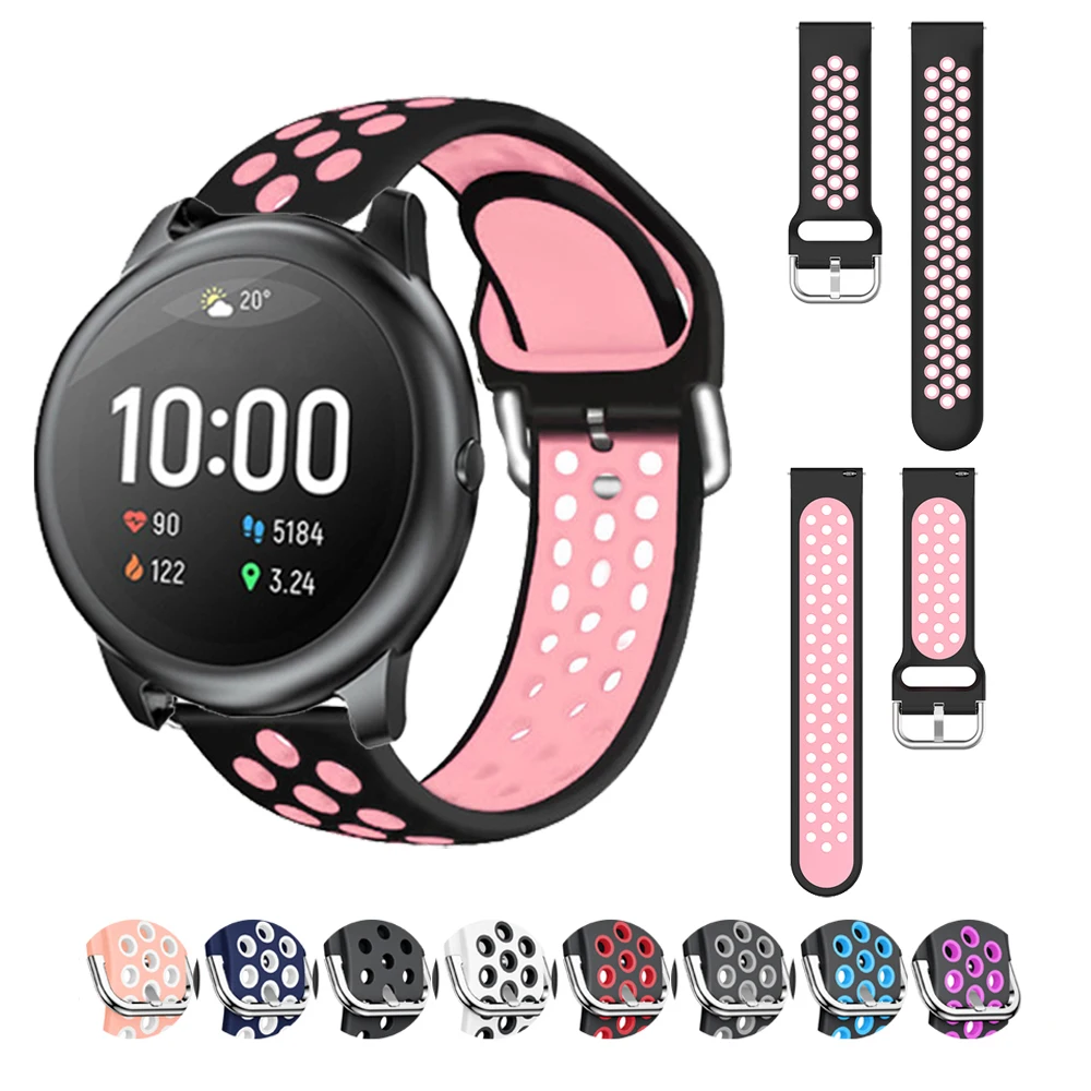 Ремешок для смарт часов Huawei watch 2 GT GT2E браслет XiaoMi Haylou Solar LS05/LS02 42 46