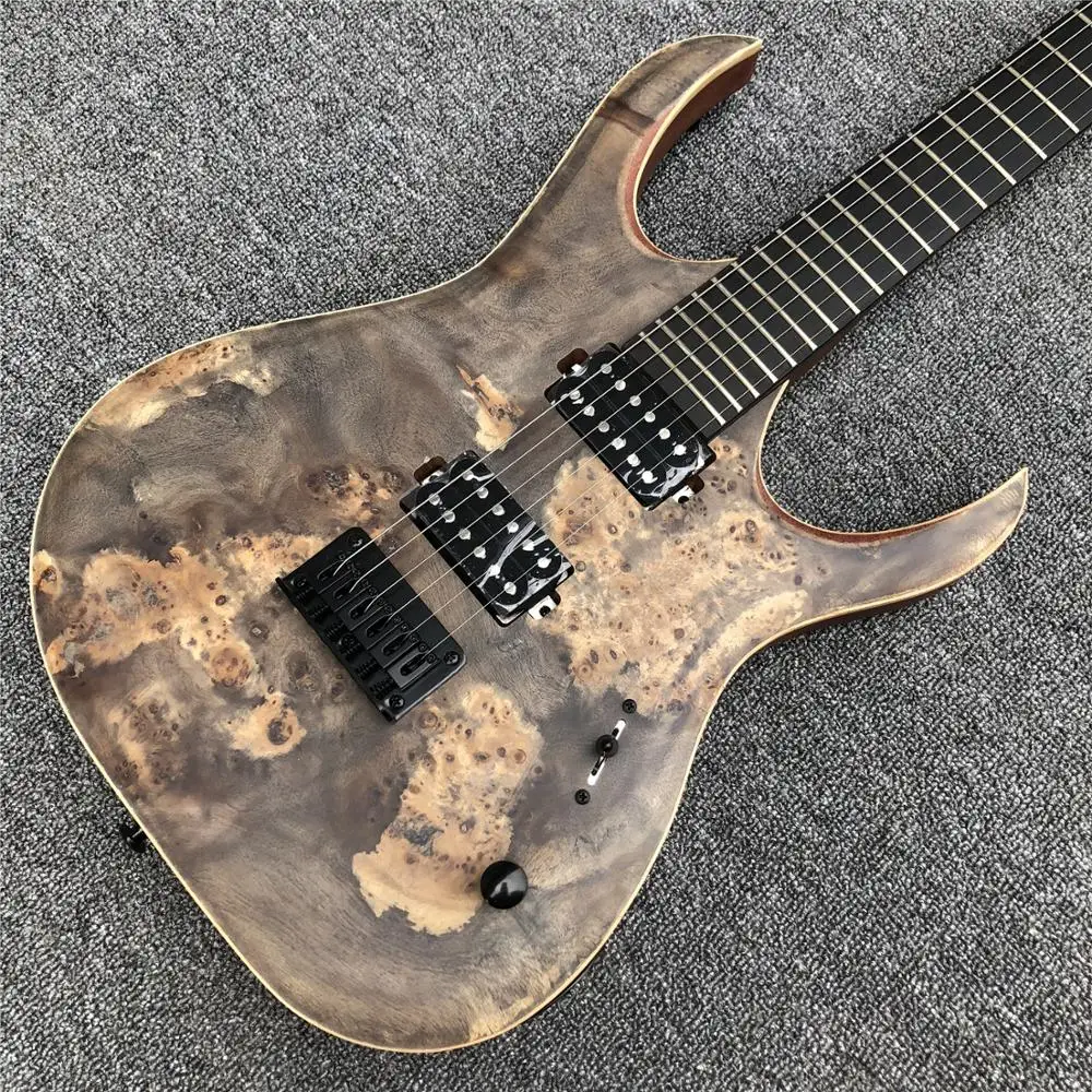 Электрическая гитара с 6 струнами из эбенового дерева кленовым верхом|Гитары| |