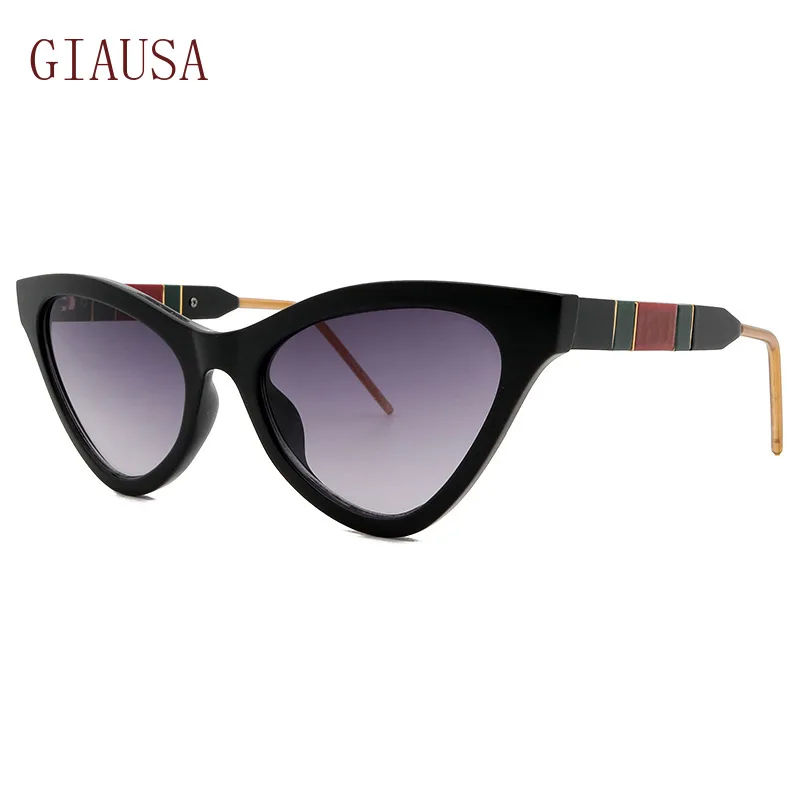 

GIAUSA New European and American foreign trade fashion modern small frame cat's eye women's sunglasses oculos night vision