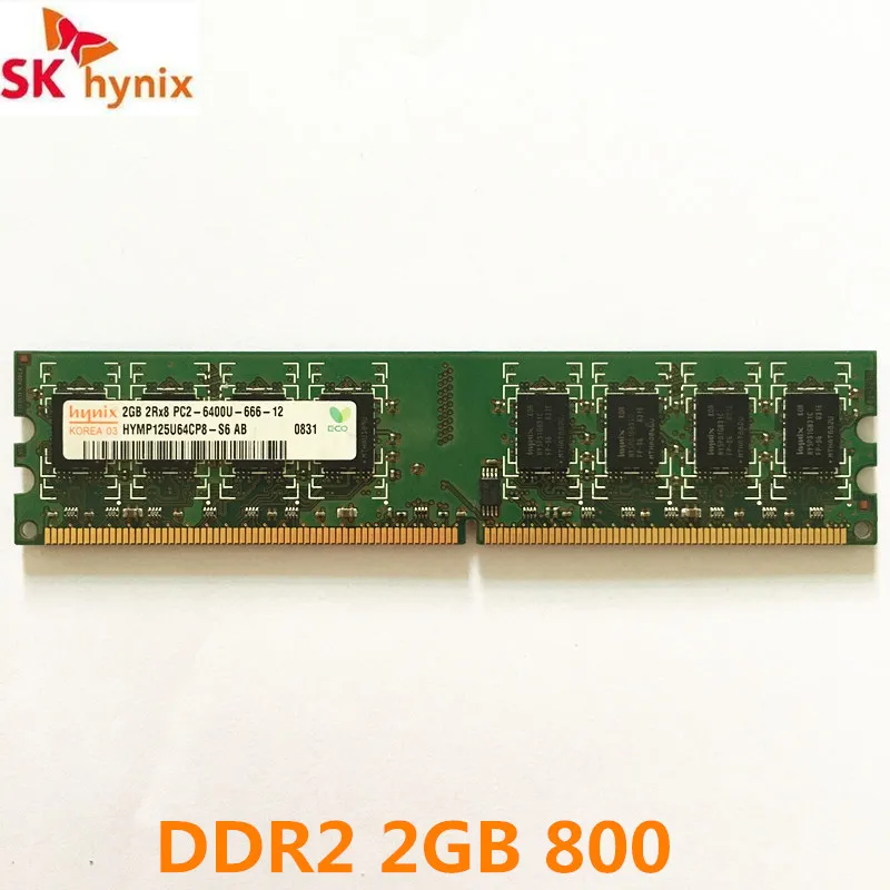 Hynix ddr2 2 ГБ 800 МГц оперативная память для настольного компьютера RAM DDR2 Гб 2Rx8 PC2 6400U 666