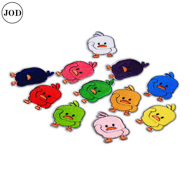 Жёлтая утка вышитые патчи для одежды Железная одежда наклейки патч termoadesivos