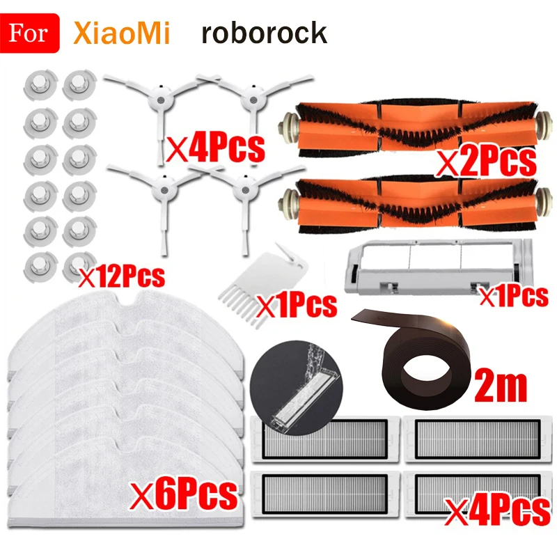 Запчасти для пылесоса XIAOMI Roborock S50 S51 S55 S5 S6 S60 боковая щетка HEPA моющийся фильтр