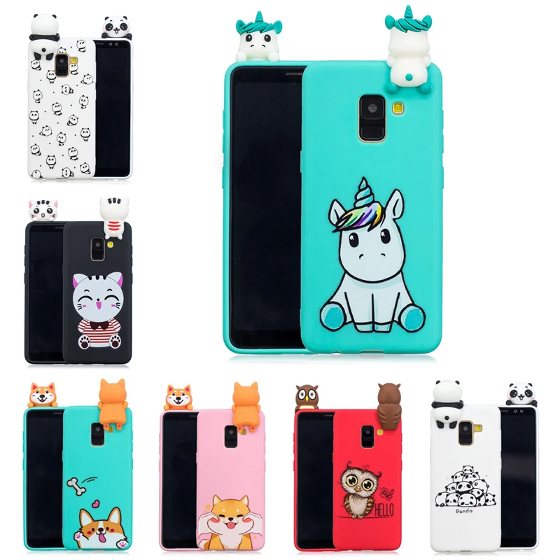 Милая панда, Единорог "," Сова "," Кошка "3D мягкий TPU чехол для samsung J4 J6 A6 A8 плюс A7 A10 A20 A30 A50 A10S A20S A30S A50S чехол Coque
