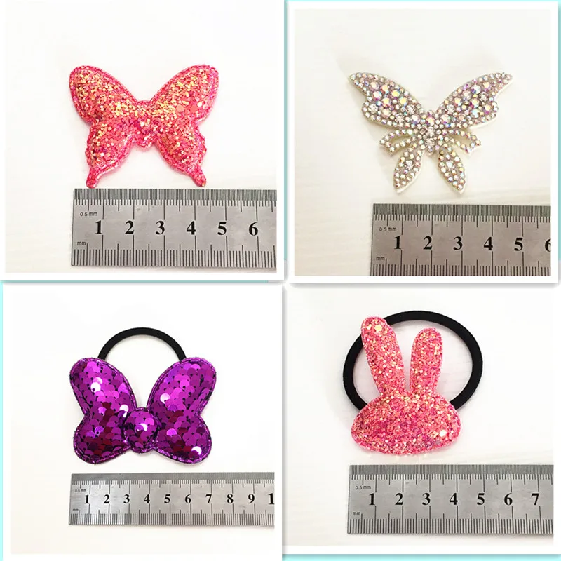 

Fish Scale Elasticity Hair Circle Popular Can Flipped Color Girl Bow Hair Rope Multi-layer Sequin Hair Ring Hair Accessories