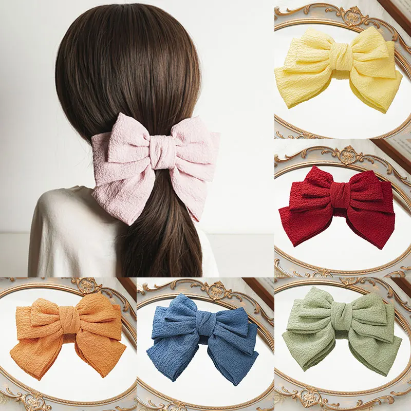 

Butterfly Hairpins Three Layers Women Hairgrips Bow Knot Hair Clip Big Hair Bows Metal Spring Clip Hair Accessories Barrette