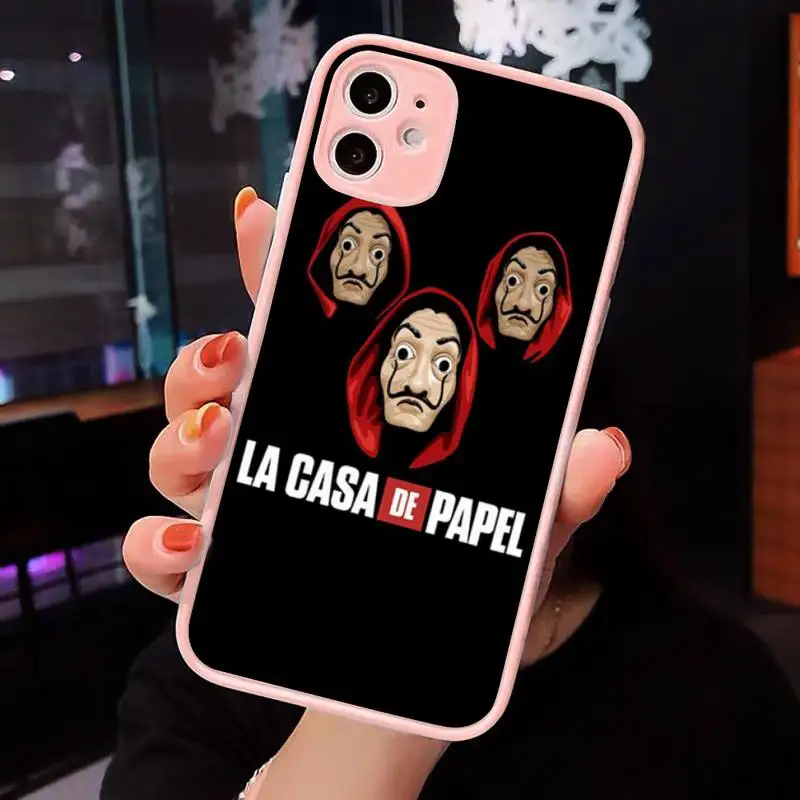 

TV Series Money Heist House Phone Cases matte transparent For iphone 7 8 11 12 plus mini x xs xr pro max cover