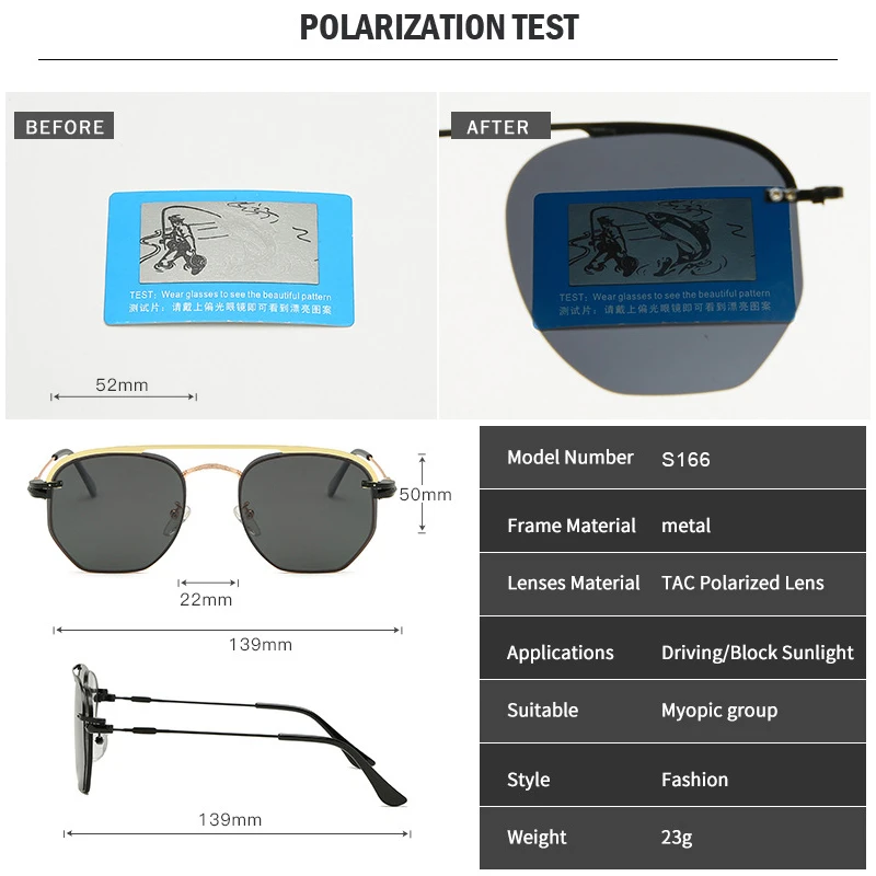 WHO CUTIE 2020 Fashion Polarized Clip on Round Style Sunglasses Vintage Removable Lens Brand Design Sun Glasses Shades Men S166 |