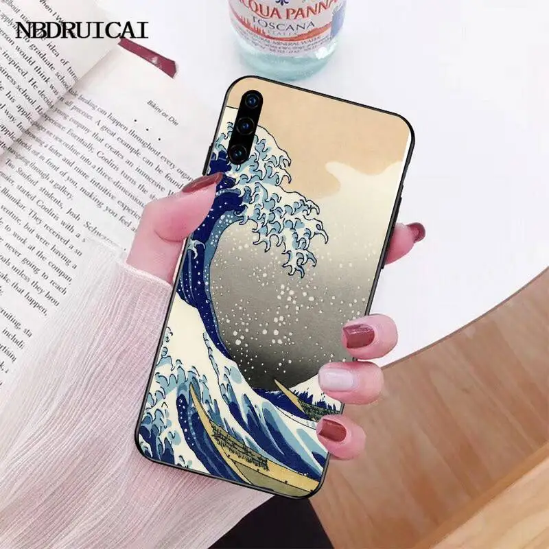 Мягкий чехол для телефона PENGHUWAN The Great Wave off Kanagawa с пользовательским фото Huawei Honor 20 10