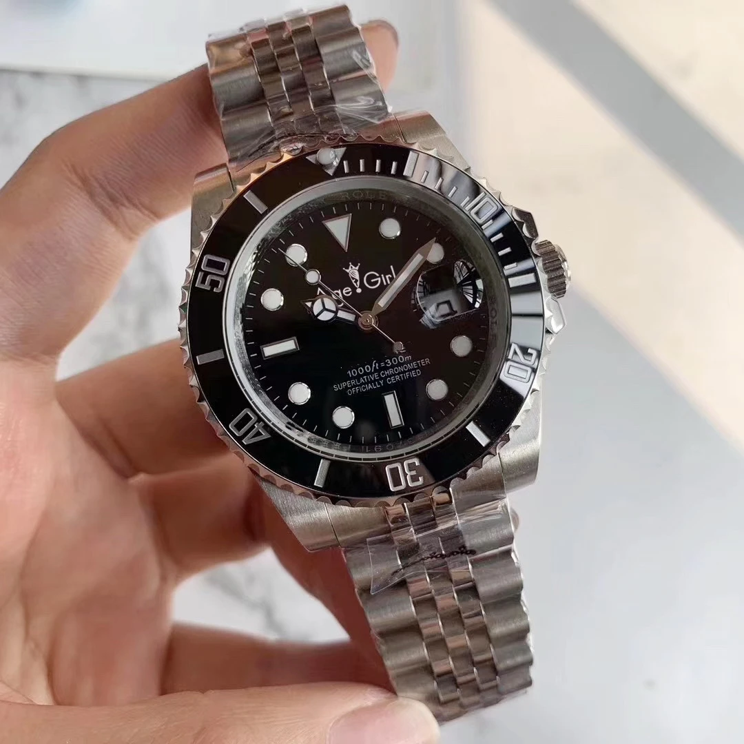 

Classic New Blue Green Black Ceramic Sapphire Men Mechanical Stainless Steel Automatic ETA2813 Bracelet 116600 Watch 40MM