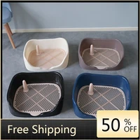 portable dog toilet pee pad plastic double layer tray dog training puppy cat toilet for small dogs cats pets wc toilet cleaning