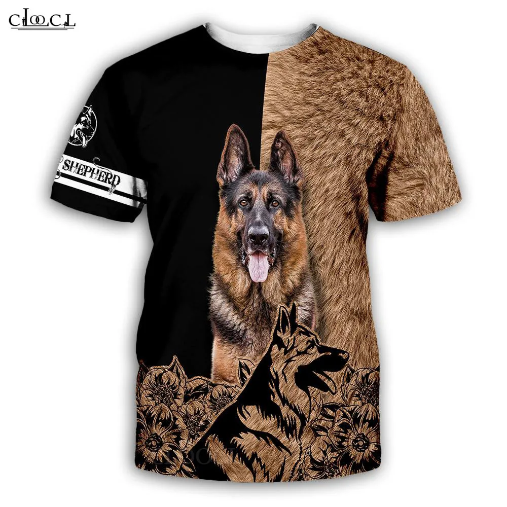 CLOOCL Belgian Malinois Printed T-shirts Animals Pets 3D Print Men Clothing Women Casual Streetwear Harajuku T Shirt S-7XL | Мужская