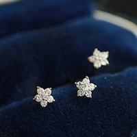 jewelry 1 pair stylish shiny cubic zirconia stud earrings comfortable earrings delicate for dating