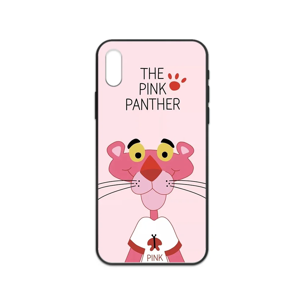 

Cartoon Cute Pink panther Phone case cover hull For iphone 4 4s 5 5S SE 5C 6 6S 7 8 plus X XS XR 11 PRO MAX 2020 black