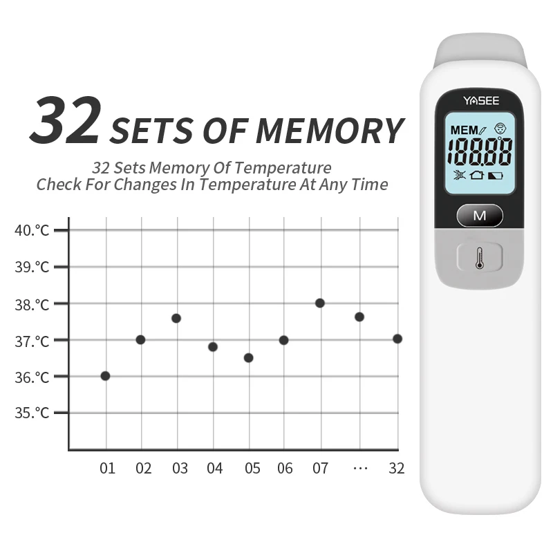 Детский термометр для ушей на лбу температуры цифровой инфракрасный тела