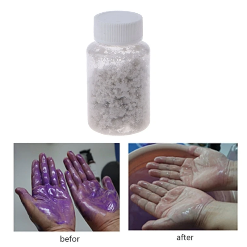 

50g Epoxy Resin Mold Washing Hand Cleaner for Spills Colorants Pigment Remover Natural Food Contact Safe Resin Cleaner