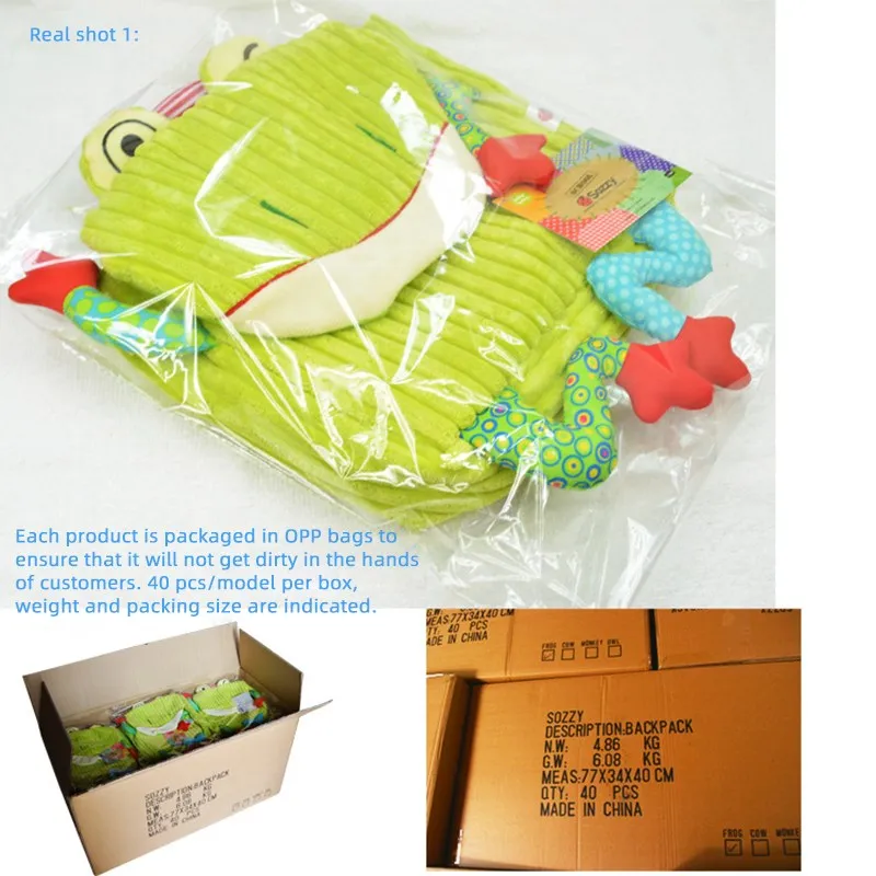 Мягкий плюшевый рюкзак игрушки для малышей детей от 0 до 24 месяцев рюкзаки с милым