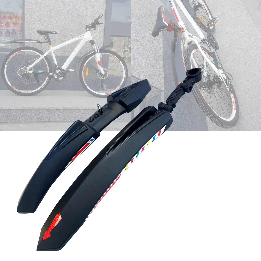 

2 Pcs MTB Mountain Bicycle Outdoor Sports Accessories 24 26 27 Inch Fenders Wings Mud Guard Bicycle Fenders Cycling Parts