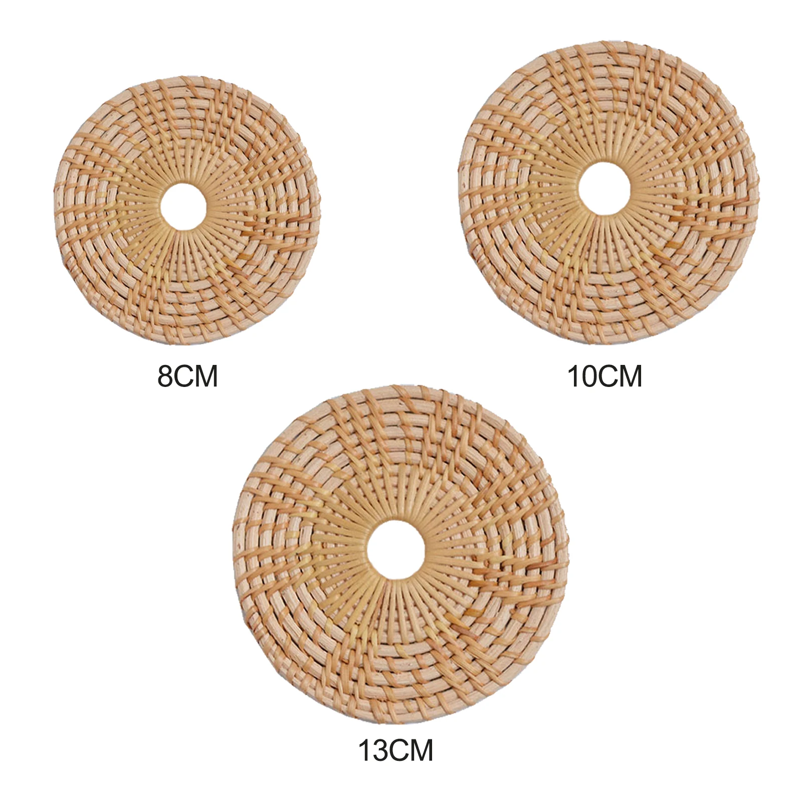 Коврик для кофейной чашки подставка из ротанга напитков плетеный стол хранения