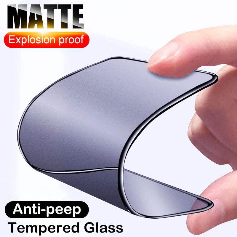 

Ceramic Purple Light Matte Privacy Film For iPhone 12 11 Pro Max mini Screen Protector X XR XS Max 7 8 6 6S Plus SE 2020 Glass