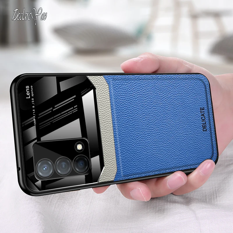 

Чехол Realme GT Master для телефона, чехол для OPPO Realme GT Master, Обложка из твердой кожи и оргстекла, тонкий силиконовый мягкий чехол