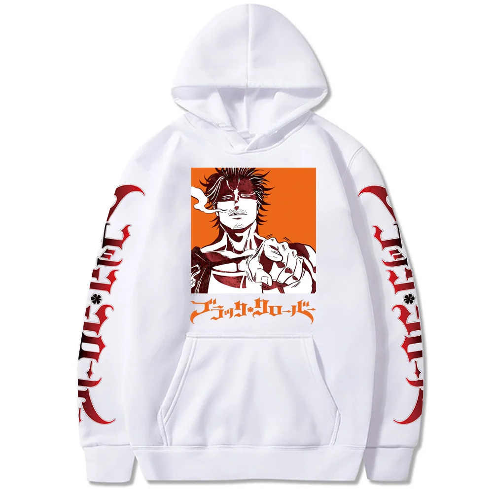 

Black Clover Anime Hoodies Yami Sukehiro Cosplay Pullovers Men Women Sweatshirts Hooded Casual Streetwear Sweater Top
