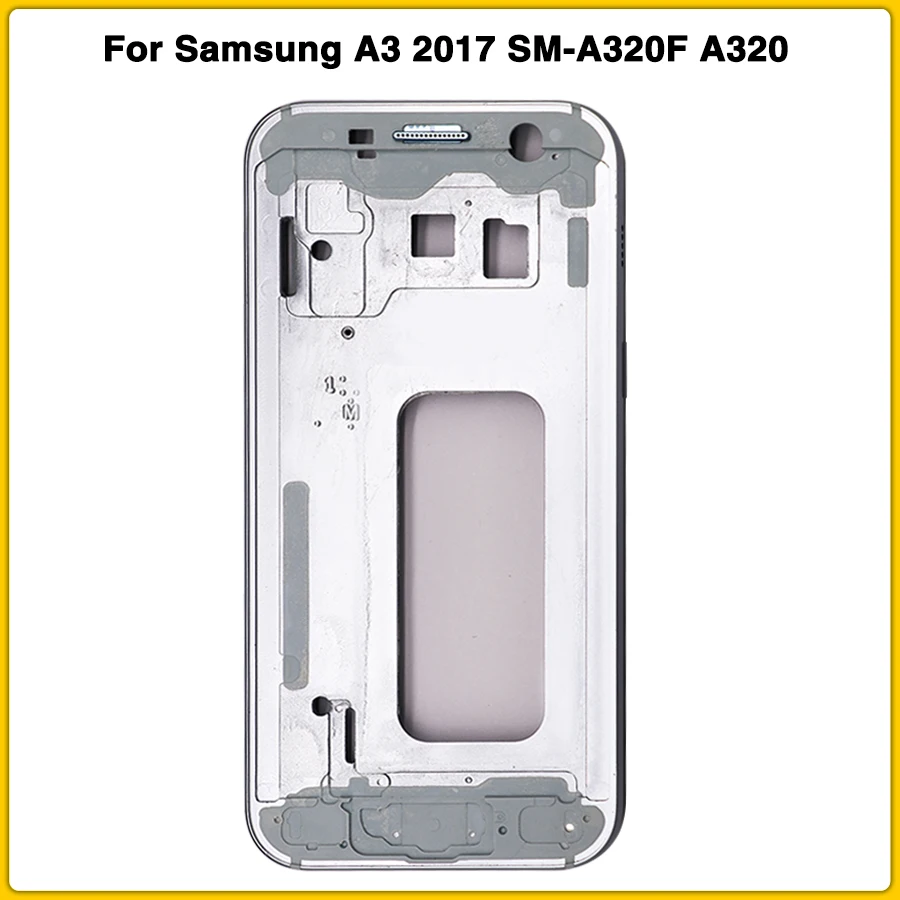 A320 Средний Корпус рамка+ крышка батарея задняя крышка Дверь для samsung A3 SM-A320F A320 полный корпус Чехол