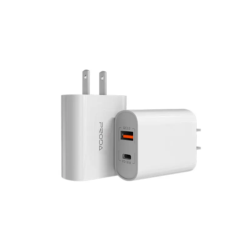 

Dual USB PD 18W Fast Charging Adaptor EU US For iPhone 11 12 X 6 7 8 Xiaomi Huawei Samsung Smartphone QC3.0 Wall Charger