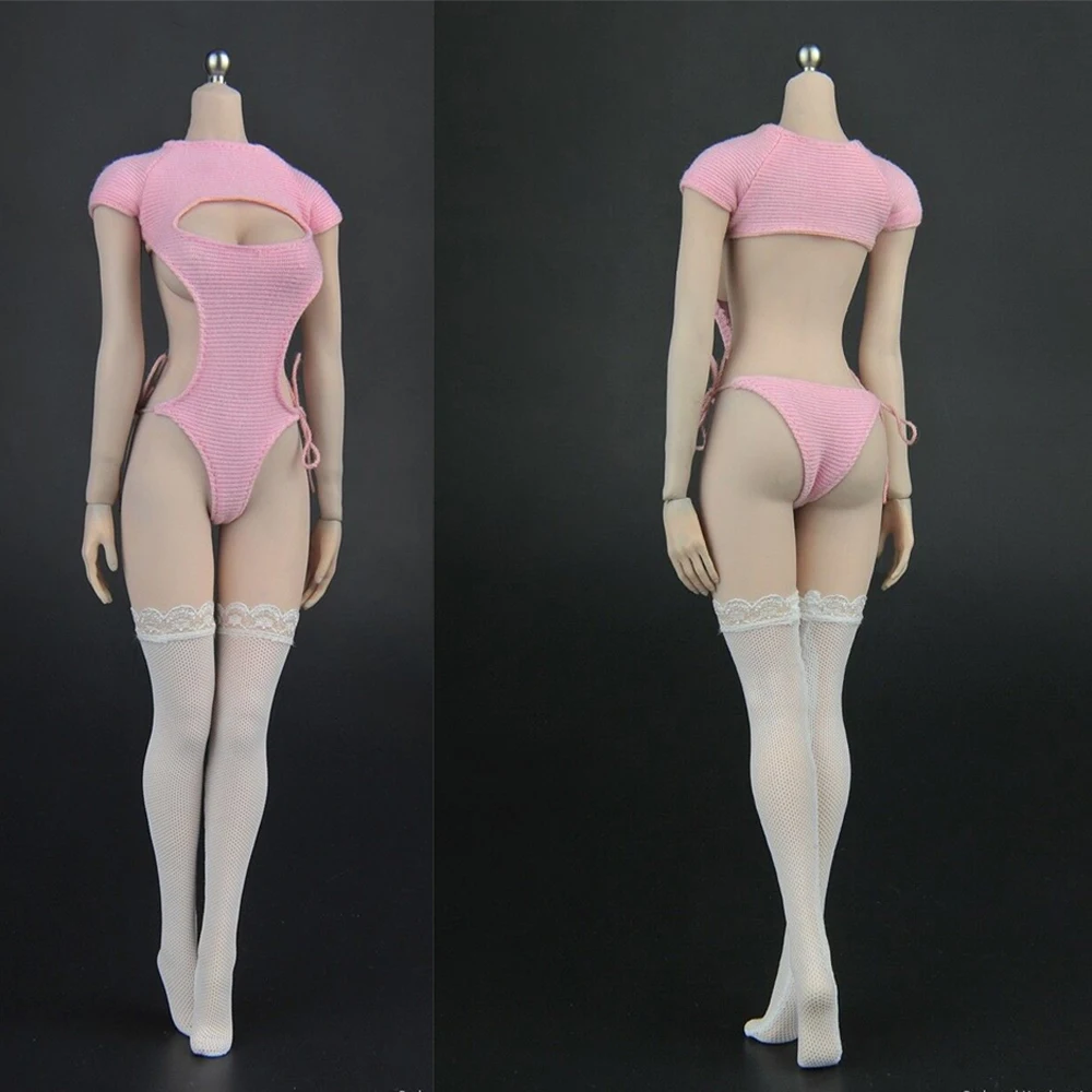 1/6 ZYTOYS ZY5027A /B Pink / Black Cat Hairpin Corset Stockings Clothing Fit 12&quot Female Figure Doll Toys |