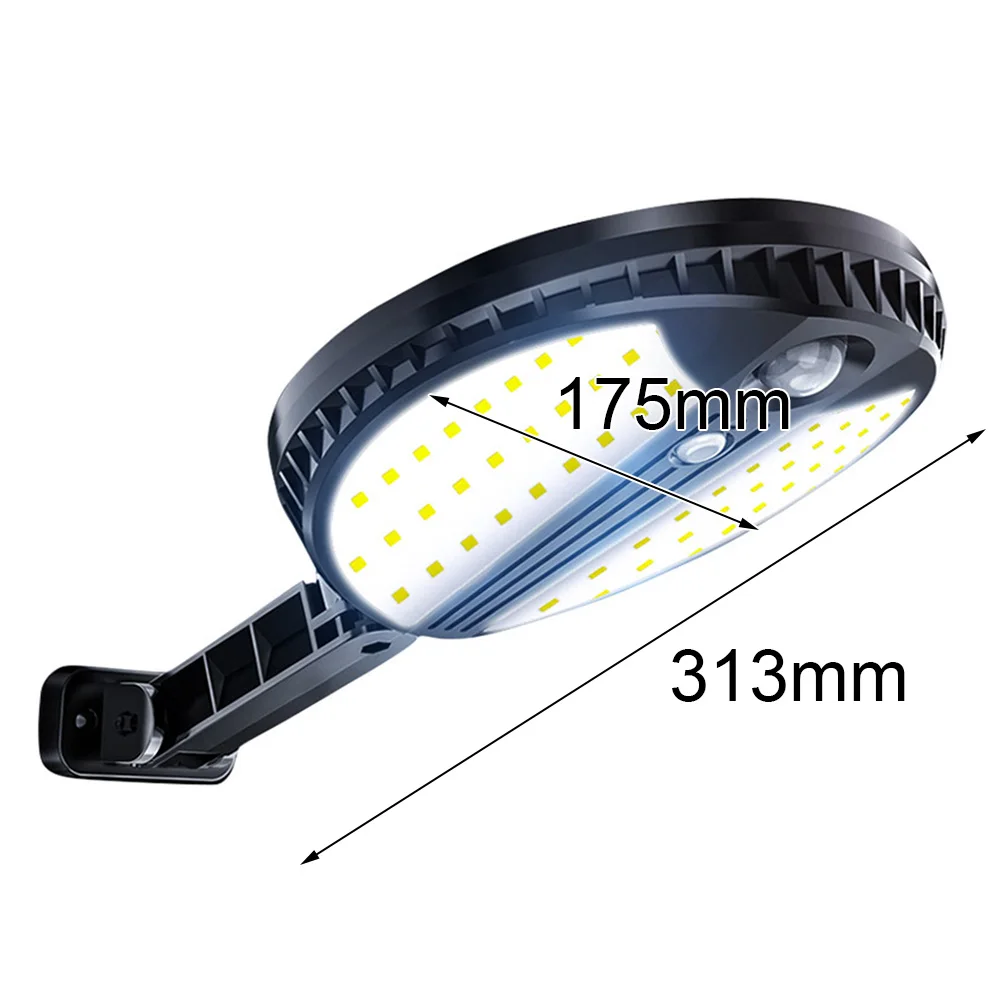 

LED Solar Street Lights Outdoor PIR Motion Sensor Remote Control Waterproof Wall Lamp for Front Door Garage Night Illumination