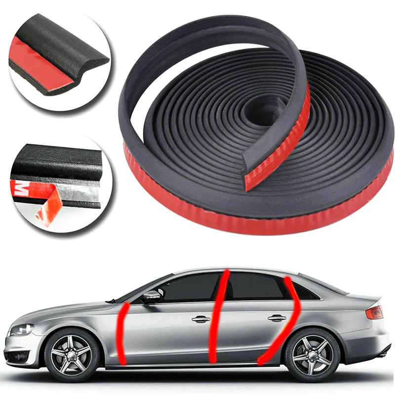 

1/4/6M Weatherstrip Sound Auto Rubber Edging Trim Noise Insulation Car Door Sealing Strip 4Meter Z type Door Seal Car Door