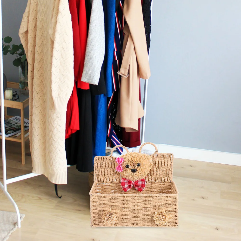 

Chic Weave Basket Storage Basket Sundries Organizer Wall Basket for Home