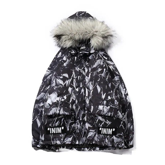 Зимняя куртка с капюшоном оверсайз | Мужская одежда