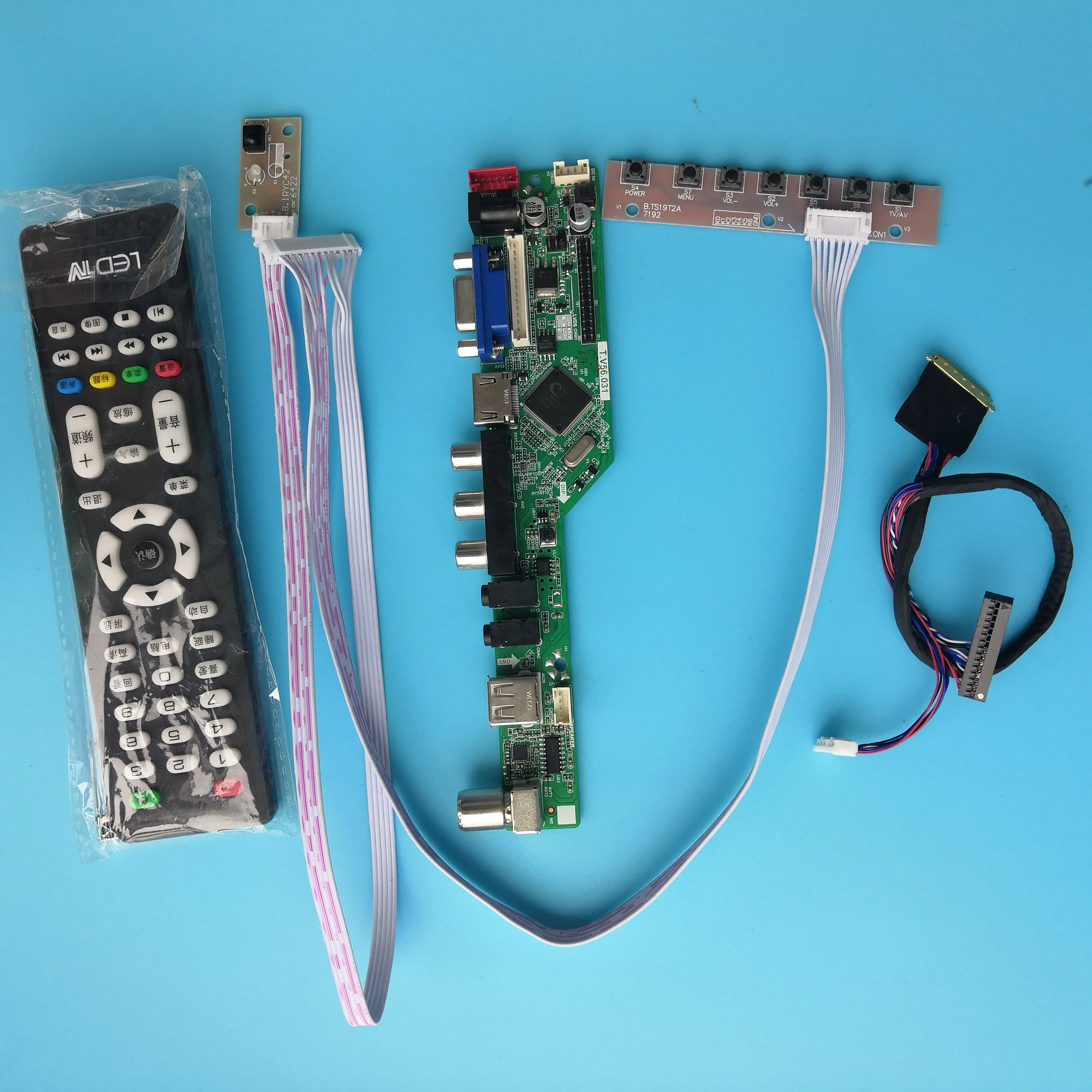 

kit for LP156WH4(TL)(R1) 40pin LVDS Controller board TV AV panel LCD LED 1366X768 driver remote VGA 15.6" HDMI-compatible USB