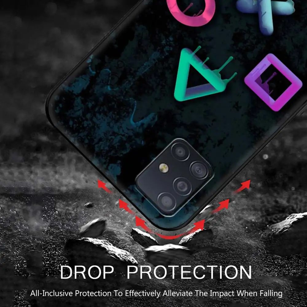 ps5 hot game p playstation phone case for samsung galaxy a51 a71 a21s a12 a11 a31 a52 a41 a32 5g a72 a01 silicone black cover free global shipping